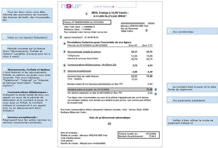 Facture le guide : Élément de preuve à la comptabilité